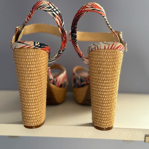 Jessica Simpson Tropical Woven Platform Sandals | Resort Vacation | Size 9 - Picture 3 of 12